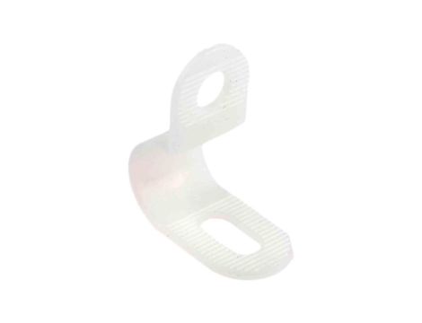 Zacisk typu P, Ø zew. 6.4mm, szer. 13mm, kolor: , kolor: Naturalny, materiał: Nylon