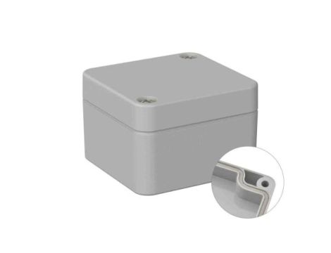 Obudowa ogólnego użytku ekranowana z kołnierzem IP66 Krzem, 50 x 52 x 35mm, RS PRO 5U2