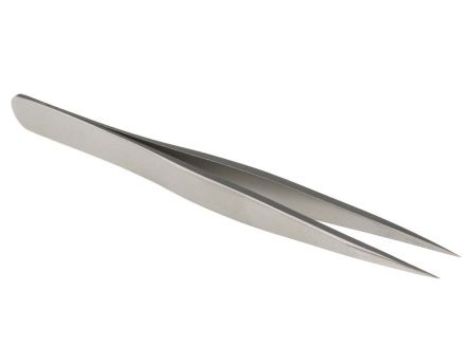 Pęseta, dł. 90, antymagnetyczna, materiał: Stal nierdzewna, RS PRO