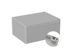 Obudowa ogólnego użytku ekranowana Szary IP66 Silikon, 120 x 160 x 75mm, RS PRO 5U3