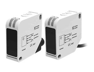 Czujniki fotoelektryczne Typu dyfuzyjnego odblaskowego Przekaźnik NO/NC w obudowie prostokątnej zakres 300 mm