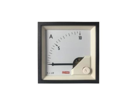 Amperomierz analogowy panelowy 10 (Input)A AC -10C do +65C RS PRO