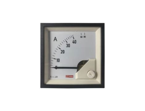 Amperomierz analogowy panelowy 80 (Input)A AC -10C do +65C RS PRO