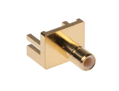 Złącze koncentryczne, 50, 0 to 18GHz, Żeński, Lutowane, Montaż na płytce drukowanej