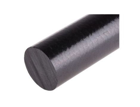 Pręt polieteroeteroketonowy PEEK, Ø 30mm x 300mm, kolor: czarny
