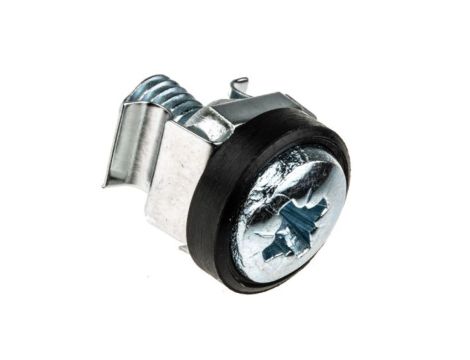 Zestaw śrub/wkrętów, podkładek i nakrętek, Nylon, l. elementów: 50, Wkręt z rowkiem, Krzyż, 16mm, M6, Klatka, Miseczka