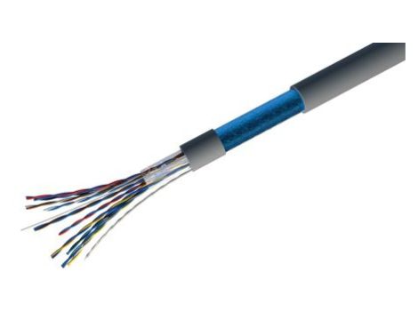 Kabel telefoniczny, 100m, 1-parowy, ekranowany, Szary 180 V AC, RS PRO, Odporność na ogień 2