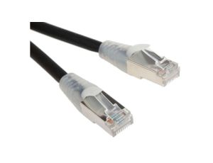 Kabel kategorii 6, Czarny, Wtyk RJ45/męski RJ45dł.: 10m, mat. koszulki: LSZH