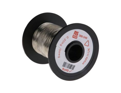 Przewód miedziany, Jednordzeniowy, 24 AWG, 0,2 mm, dł.: 114m