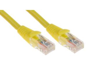 Kabel kat. 5e U/UTP Żółty 3m