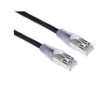 Kabel kat. 5e F/UTP Czarny 2m