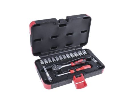Zestaw nasadek 16 Piece 1/4 cala Kwadratowy Drive RS PRO
