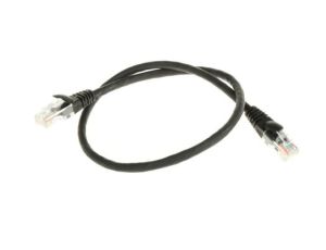 Kabel kat. 5e U/UTP Czarny 500mm