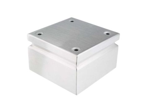 Puszka elektroinstalacyjna, 150 x 150 x 80mm, IP66, kolor Niebieski, materiał Stal nierdzewna 316, 0-wejściowa, RS PRO