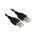 Kabel USB, dł. 0.5m, kolor: Czarny