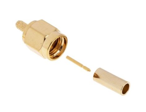 Złącze koncentryczne, 50, 6GHz, Męski, Połączenie zagniatane, Montaż na kablu