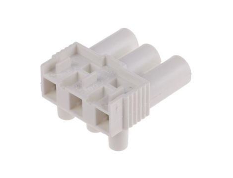 Złącze wtykowe do druku Biały 3-żyłowe, Wkręcane, 400 V Montaż na kablu