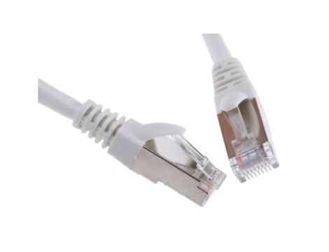 Kabel kat. 5e Folia Biały 1m