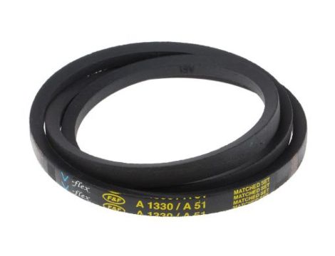 Pas napędowy, profil A, materiał: PET, guma, 13mm x 8mm x 1.3m, RS PRO