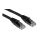 Kabel kategorii 6, Czarny, Wtyk RJ45/męski RJ45dł.: 5m, mat. koszulki: PVC
