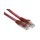 Kabel kategorii 6, Czerwony, Wtyk RJ45/męski RJ45dł.: 500mm, mat. koszulki: LSZH