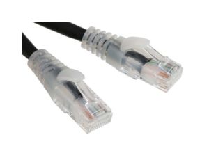 Kabel kategorii 6, Czarny, Wtyk RJ45/męski RJ45dł.: 2m, mat. koszulki: LSZH
