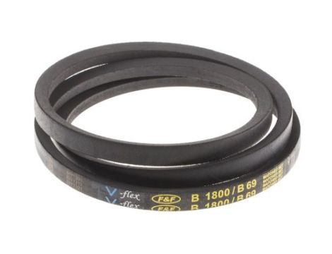 Pas napędowy, profil B, materiał: PET, guma, 17mm x 11mm x 1.75m, RS PRO