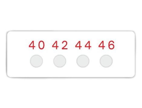 Pasek temperaturowy 4-skalowy