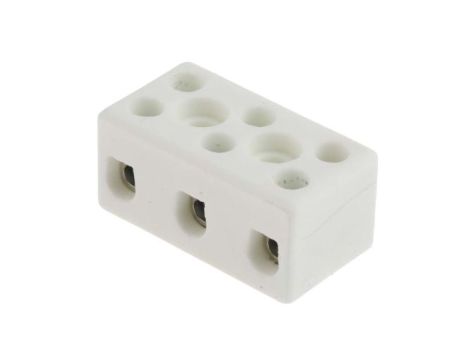 4mm Złącze wtykowe do druku Biały 3-żyłowe, Wkręcane, 450 V