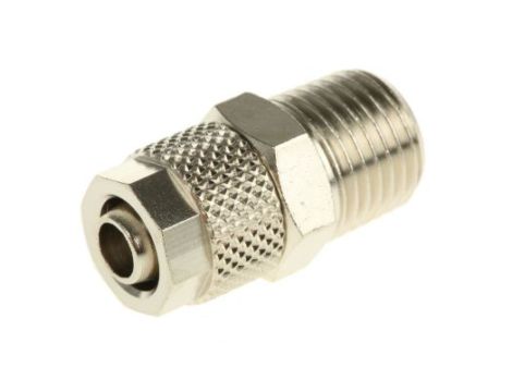 Adapter gwintowany prosty gwint – rura, 15 barów