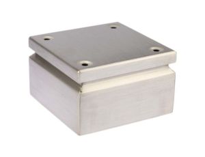 Puszka elektroinstalacyjna, 150 x 150 x 80mm, IP66, kolor Niemalowany, materiał Stal nierdzewna, 0-wejściowa, RS PRO