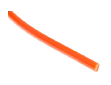 Zaokrąglony pas poliuretanowy, Pomarańczowy, śr.: 5mm, dł. 5m, obc.: 1.09kg