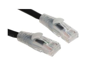 Kabel kategorii 6, Czarny, Wtyk RJ45/męski RJ45dł.: 5m, mat. koszulki: LSZH