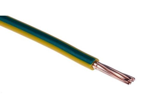 Przewód instalacyjny, 6491X, H07V-R, 10 mm CSA , 750 V, kolor: Zielony/Żółty