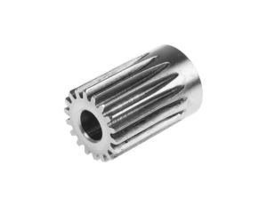 Koło zębate walcowe, moduł: 1, l.zębów: 18, śr. piasty: 20mm, śr. otworu: 8mm, Stal nierdzewna