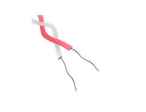 Przewód termoparowy N, -75 → +260 C., dł. 10m, izolacja: Teflon PFA, 1-żyłowy, RS PRO