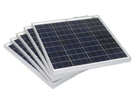 Panel słoneczny 45W 22V 634x535x25mm, RS PRO /zestaw 5szt./