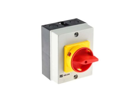 Przełącznik izolacyjny bez bezpiecznika 4-biegunowy 20 A 7,5 kW 3-fazowy IP65