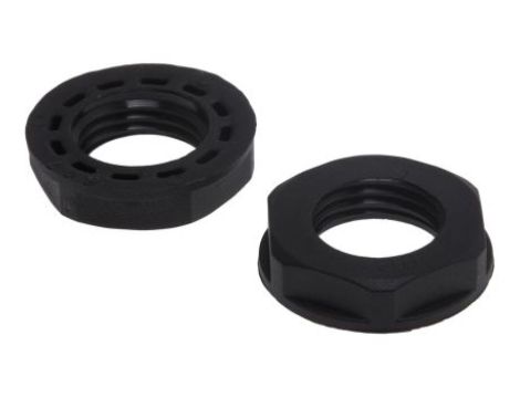 Nakrętka do dławnic kablowych, PG7, IP68, kolor: Czarny, materiał: Nylon 66, RS PRO