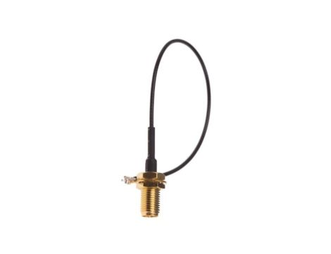 Kabel koncentryczny, RF, Czarny Wtyk RP-SMA Żeńskie U.FL 150mm, RS PRO Z zakończeniem