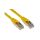 Kabel kat. 5e F/UTP Żółty 1m