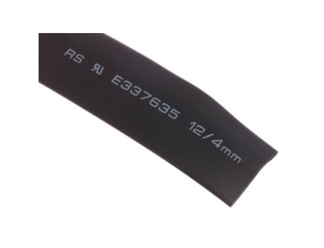 Osłona termokurczliwa 3:1, średnica 12mm, dł. 4m, RS PRO