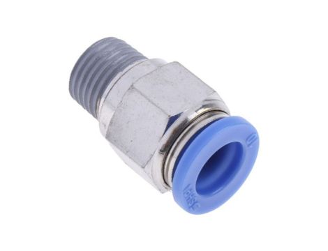 Adapter gwintowany prosty gwint – rura, 10 barów