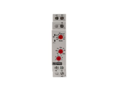 Timer Relay Wielofunkcyjne funkcyjny 0.1 s → 100h SPDT 1-stykowy SPDT 12 → 240V ac/dc