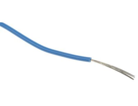Przewód jednożyłowy linkowy, Przewód instalacyjny, 0,33 mm, 17/0,16 mm, 22 AWG, XLPE, 300 V, Niebieski, dł. 100m, RS