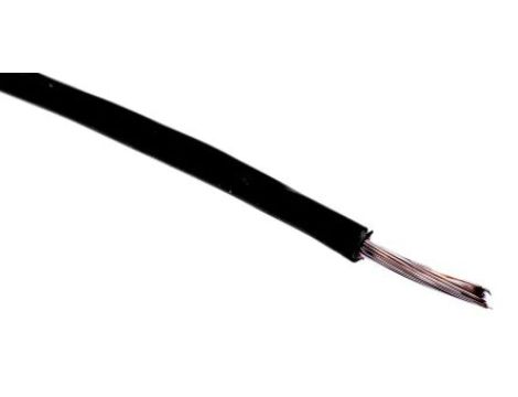 Przewód jednożyłowy linkowy, Przewód instalacyjny, 0,08 mm, 7/0,12 mm, 28 AWG, PVC, 300 V, Czarny, dł. 100m, RS PRO