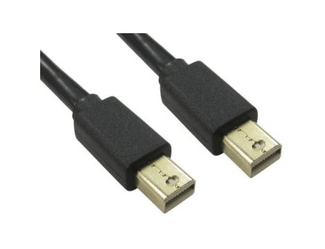 Kabel DisplayPort 0.5m Męskie Mini DisplayPort to Męski kabel DisplayPort Czarny