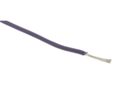 Przewód jednożyłowy linkowy, Przewód instalacyjny, 0,33 mm, 17/0,16 mm, 22 AWG, XLPE, 300 V, Fioletowy, dł. 100m, RS