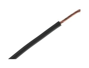 Jednożyłowy kabel sterowniczy CSA 4 mm, Maks. +70C 1000 V Czarny, RS PRO