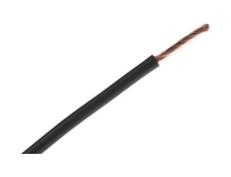 Jednożyłowy kabel sterowniczy CSA 4 mm, Maks. +70C 1000 V Czarny, RS PRO